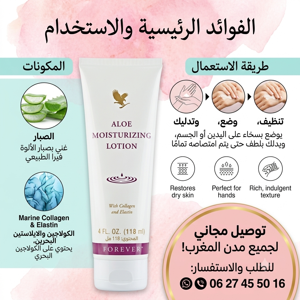 Forever Aloe moisturizing lotion