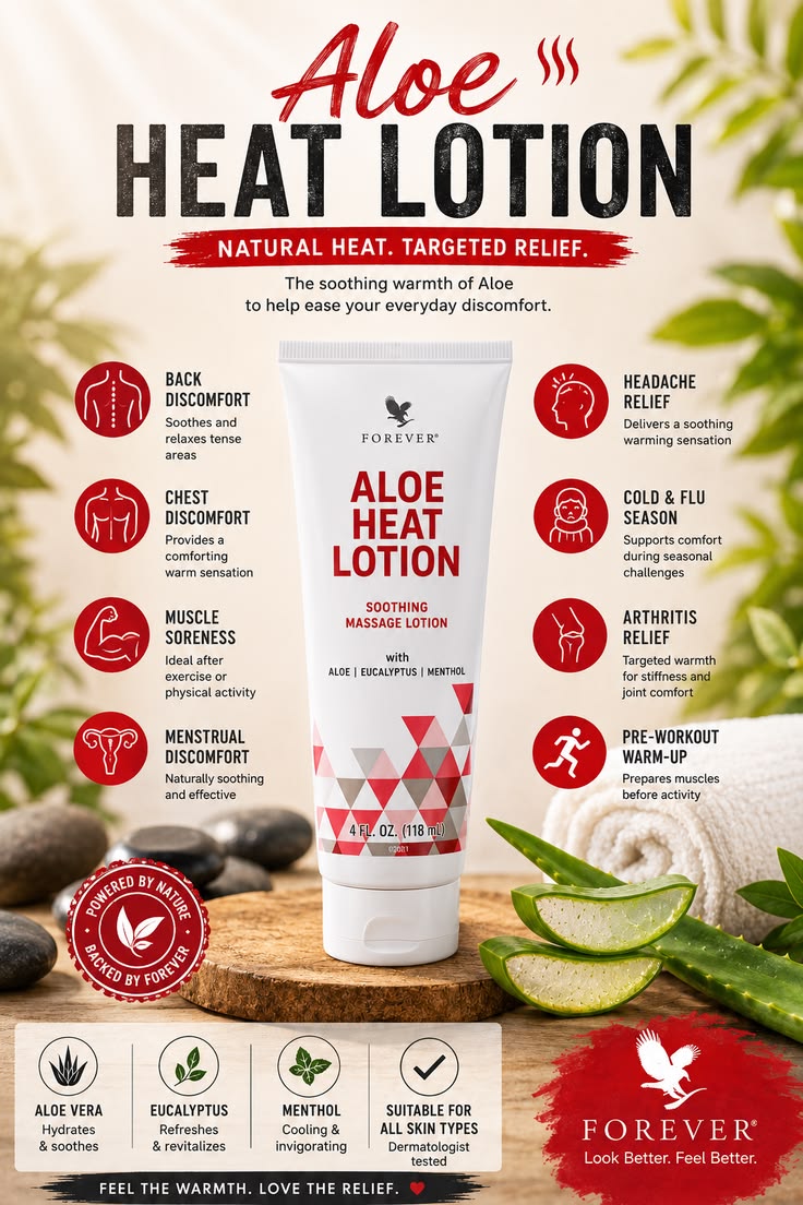 Forever aloe heat lotion